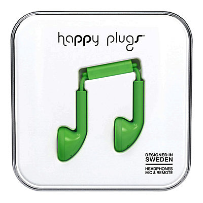 Happy Plugs In-Ear Headphones with Mic/Remote Mint